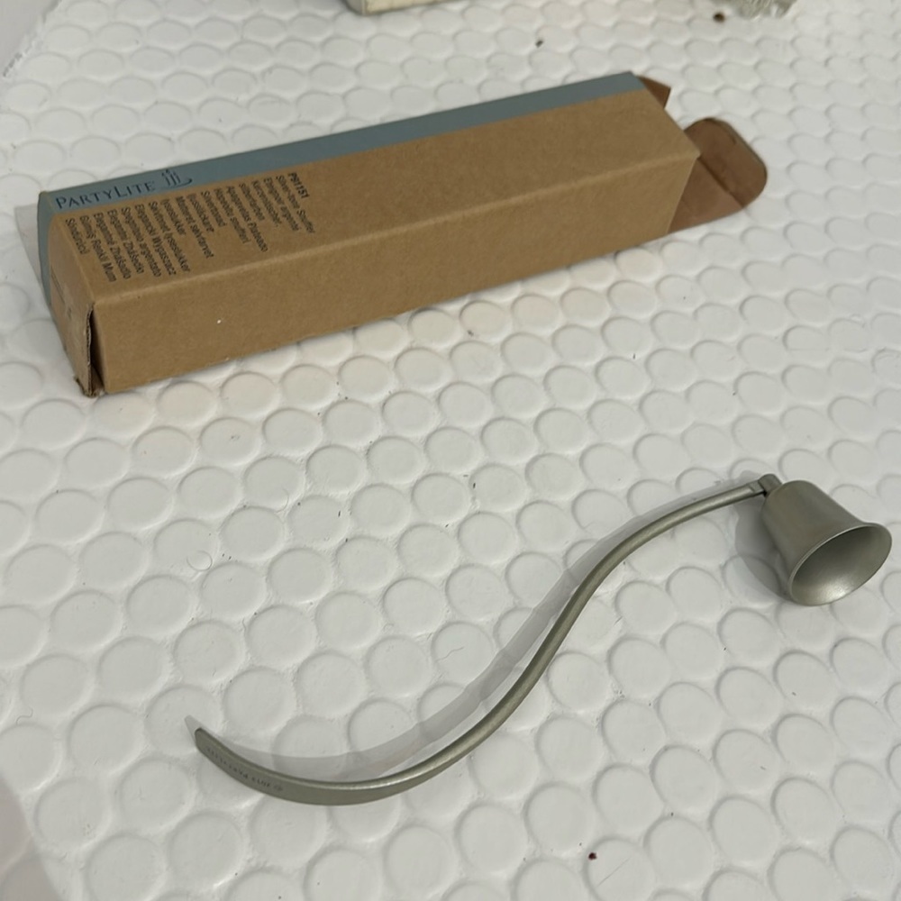 Retired Partylite Silver Decorative Candle Snuffer